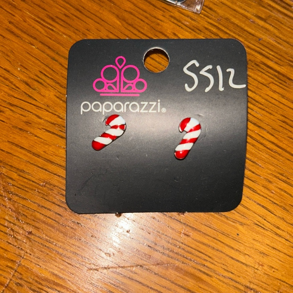 Candy cane earrings